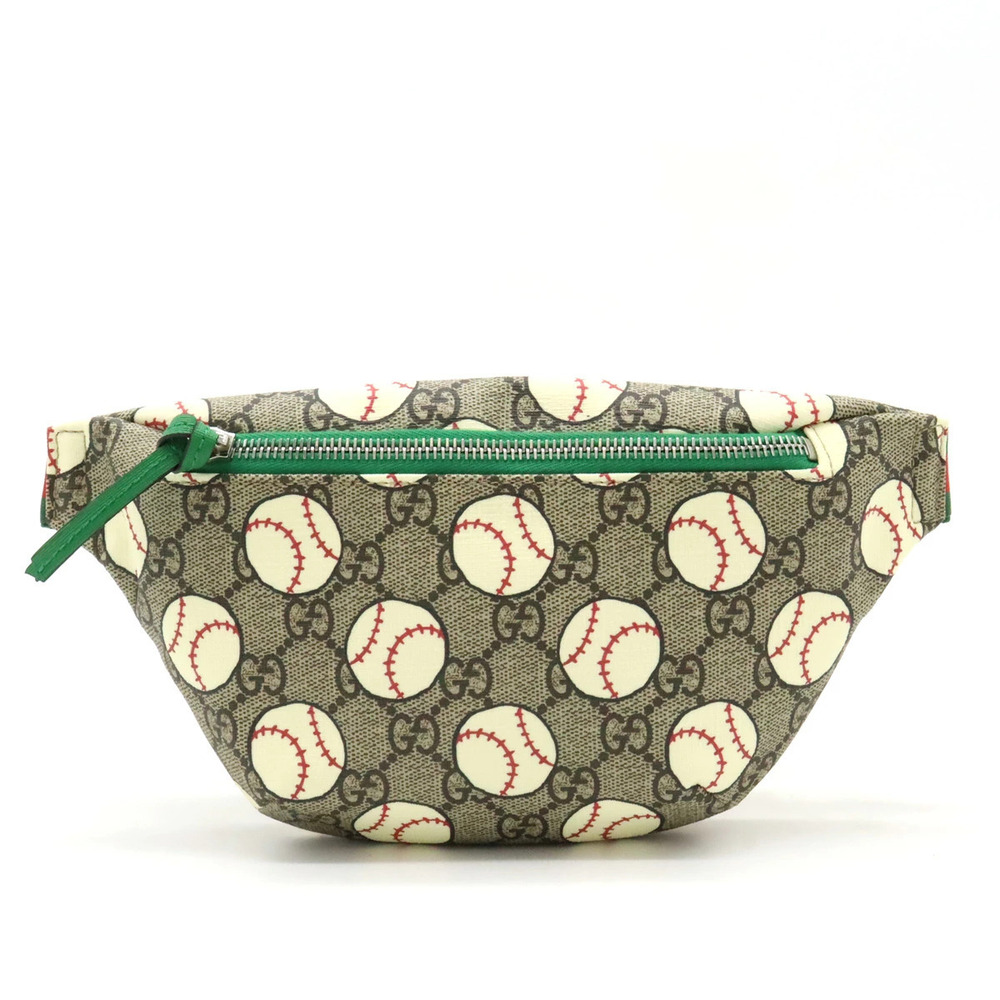 Gucci GG Supreme Baseball Belt Bag Waist Beige Cream Multicolor